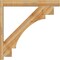 Ekena Millwork Merced Block Rough Sawn Outlooker, Western Red Cedar, 6"W x 40"D x 40"H OUT06X40X40MRC05RWR - alternate 2